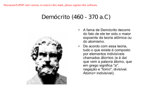 Demócrito (460 - 370 aC)