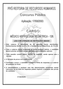 126 médico / nefrologia pediátrica - Comperve