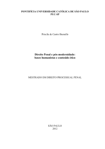 Direito Penal e pós-modernidade: bases humanistas e conteúdo ético
