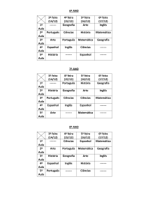 6º ANO 3ª feira (14/12) 4ª feira (15/12) 5ª feira (16/12) 6ª feira (17/12