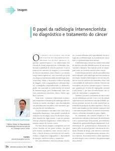 O papel da radiologia intervencionista no