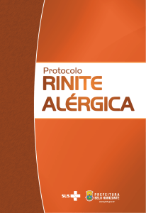 rinite alérgica - Prefeitura Municipal de Belo Horizonte