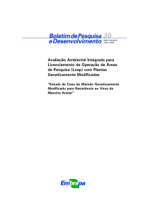 (Loap) com plantas geneticamente modificada