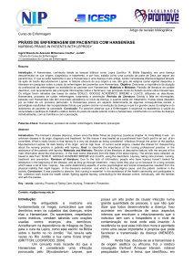 práxis de enfermagem em pacientes com hanseníase