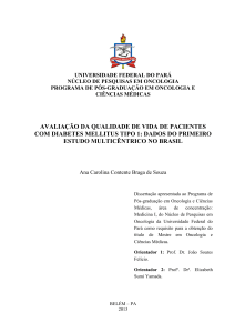 avaliação da qualidade de vida de pacientes com diabetes mellitus