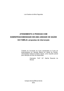 ATENDIMENTO A PESSOAS COM SOBREPESO/OBESIDADE EM