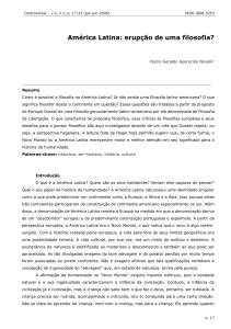 América Latina: erupção de uma filosofia?