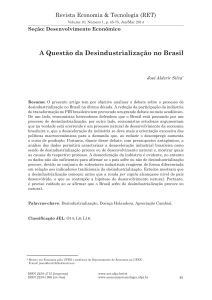 A Questão da Desindustrialização no Brasil