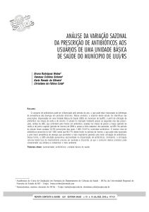 análise da variação sazonal da prescrição de