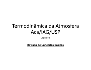 Termodinâmica da Atmosfera Aca/IAG/USP