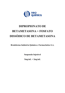 dipropionato de betametasona + fosfato dissódico de