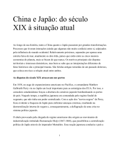 China e Japão: do século XIX à situação atual