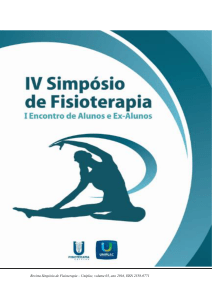 Revista Simpósio de Fisioterapia – Uniplac, volume 03, ano 2016