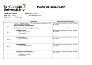 PLANO DE DISCIPLINA