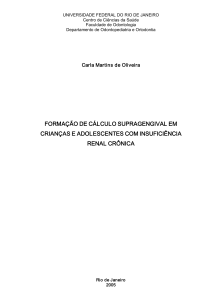 formação de cálculo supragengival em crianças e adolescentes