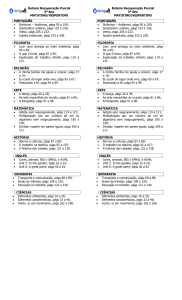 Roteiro Recuperação Parcial 3º Ano MATUTINO/VESPERTINO
