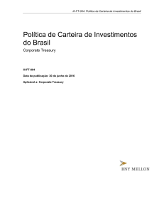 Política de Carteira de Investimentos do Brasil