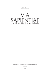Via Sapientiae - Delfim Santos