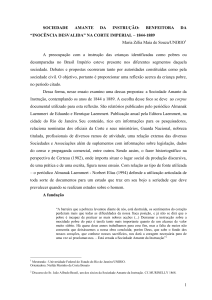 Sociedade Amante da Instrução: benfeitora da “inocência desvalida