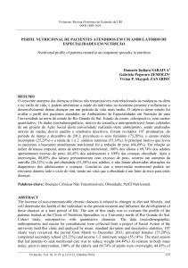 perfil nutricional de pacientes atendidos em um