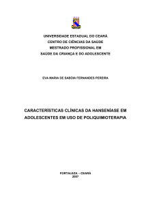 características clínicas da hanseníase em adolescentes em