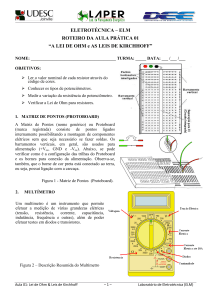 A LEI DE OHM e AS LEIS DE KIRCHHOFF