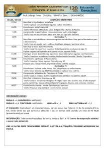 informações gerais prova 1 = 4,0 conteúdos: módulo 3 prova 2 = 4,0