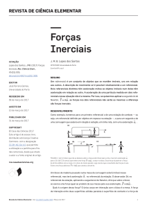 Forças Inerciais - Revista de Ciência Elementar