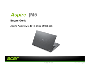 Acer® Aspire M5-481T