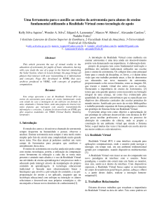 Uma ferramenta para o auxilio ao ensino da astronomia