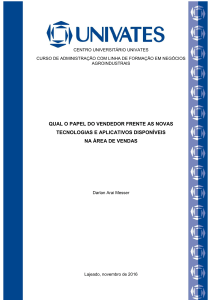 qual o papel do vendedor frente as novas tecnologias e