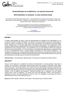 Automedicação em acadêmicos - Revistas Eletrônicas da UFPI