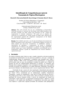 Identificação de Competências por meio de - LABIC