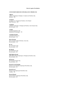 Lista de Agentes Econômicos