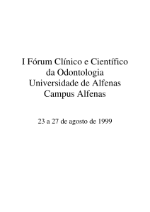 Fórum Clínico e Científico I