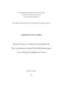 Desenvolvimento e Avaliação de Nanopartículas de Poli-ε