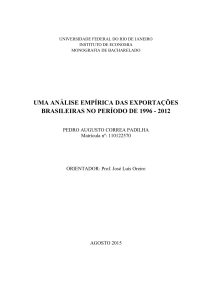 uma análise empírica das exportações brasileiras