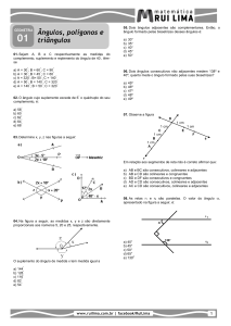 Ângulos, polígonos e triângulos