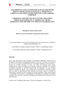 uma proposta para o ensino de função linear por meio da