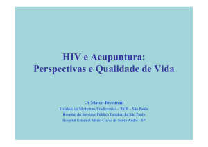 HIV e Acupuntura Perspectivas e Qualidade de Vida