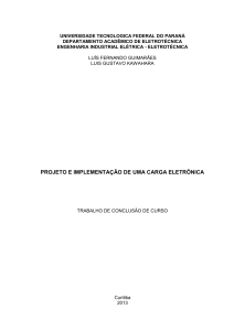 projeto e implementação de uma carga eletrônica