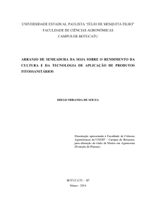 Arranjo de semeadura da soja sobre o rendimento da cultura e da