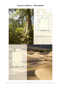Factores Abióticos – Pluviosidade - Moodle @ FCT-UNL