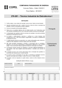 276-281 – Técnico Industrial de Eletrotécnica I - NC