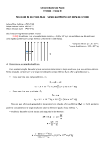 Universidade São Paulo FFI0335 – Física III Resolução do