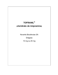 TOFRANIL (cloridrato de imipramina)