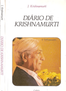 diário de krishnamurti