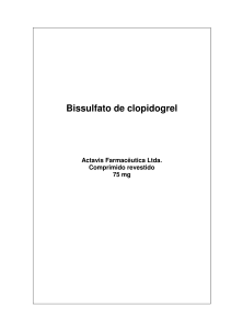 Bissulfato de clopidogrel