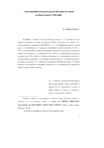 A descontinuidade da positivação da liberdade de reunião no