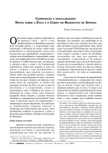 COMPOSIÇÃO E SINGULARIDADE NOTAS SOBRE A ÉTICA E O